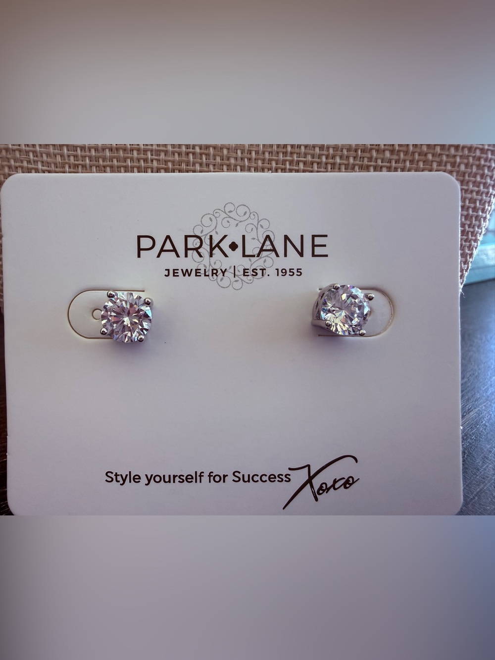 Park Lane Impression Earrings- Silver Clear
